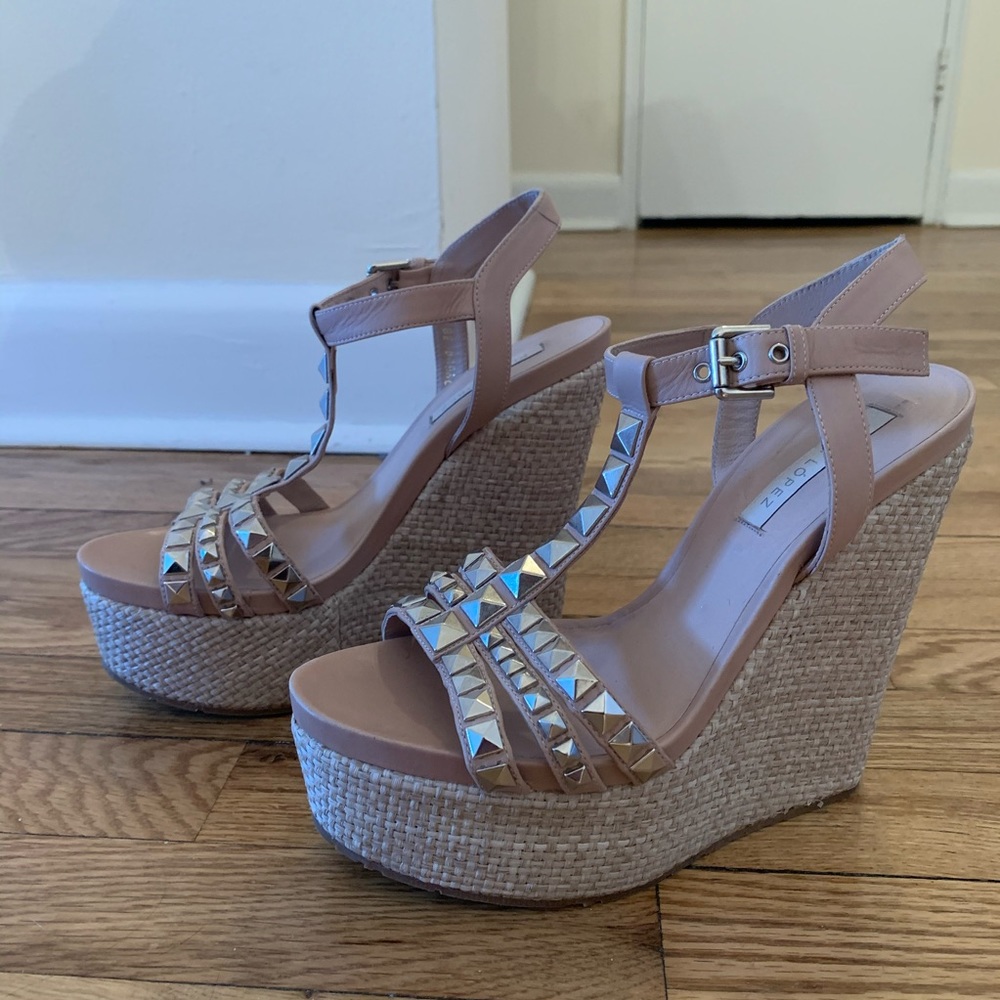 Pura Lopez wedge sandals